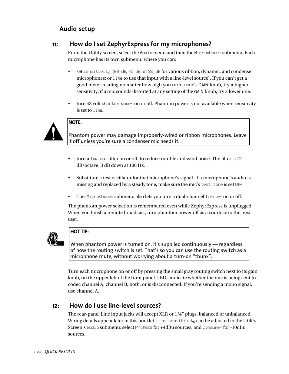 How do i use line-level sources | Telos ZephyrExpress User Manual | Page 34 / 186