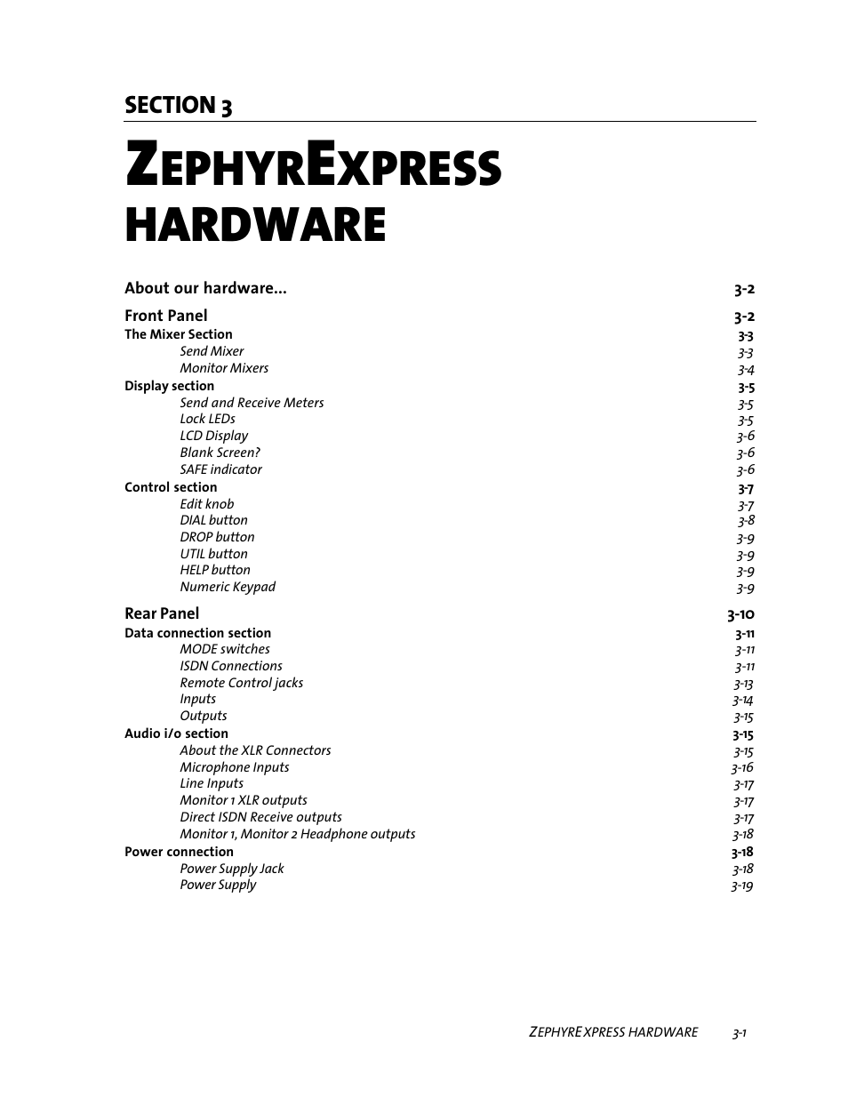 Ephyr, Xpress hardware | Telos ZephyrExpress User Manual | Page 42 / 186