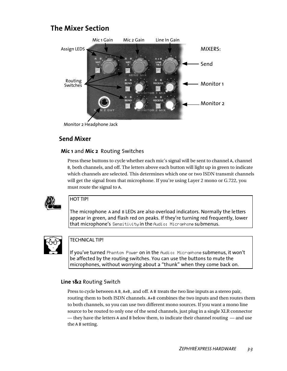Send mixer | Telos ZephyrExpress User Manual | Page 44 / 186