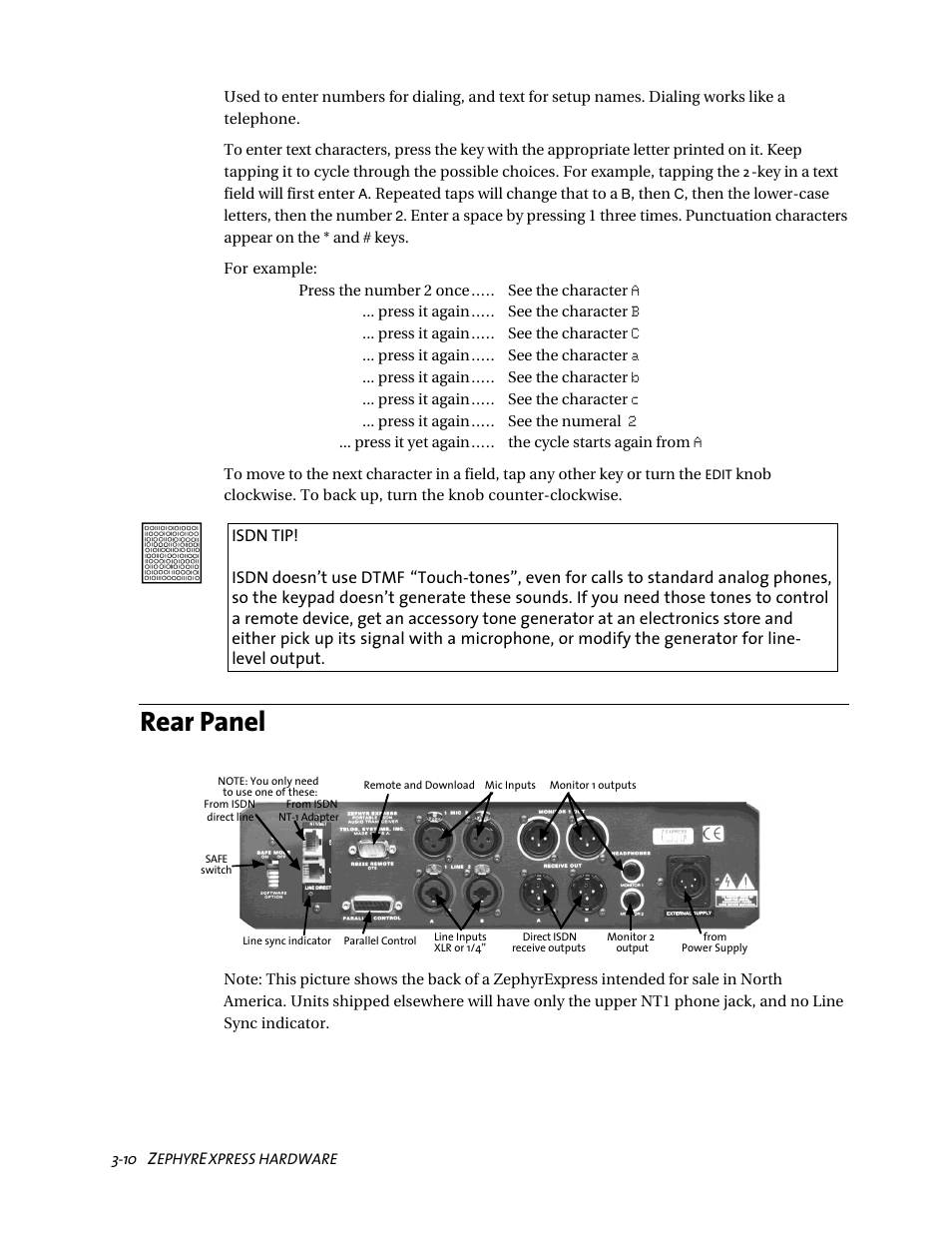 Rear panel | Telos ZephyrExpress User Manual | Page 51 / 186