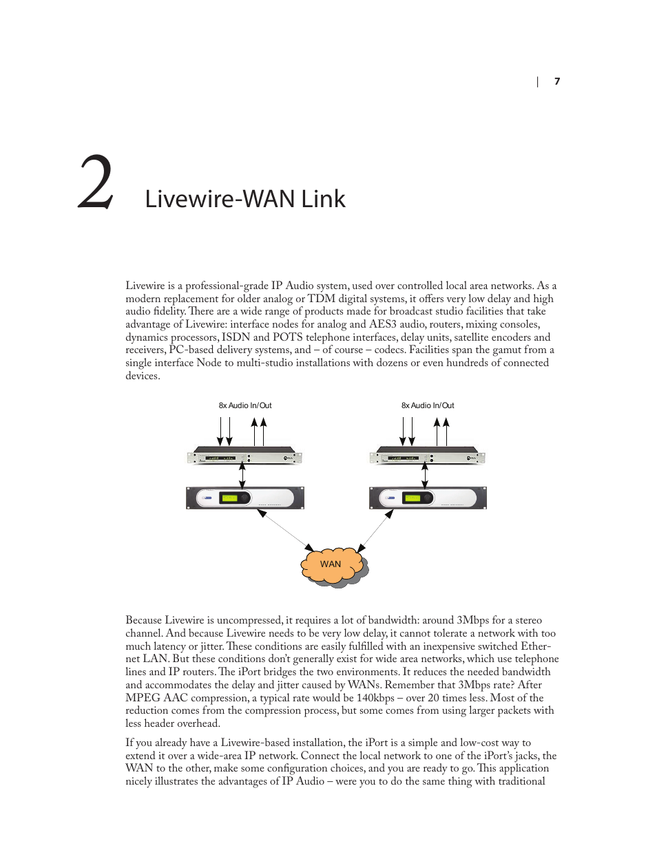 Livewire-wan link | Telos Zephyr iPort User Manual | Page 13 / 39