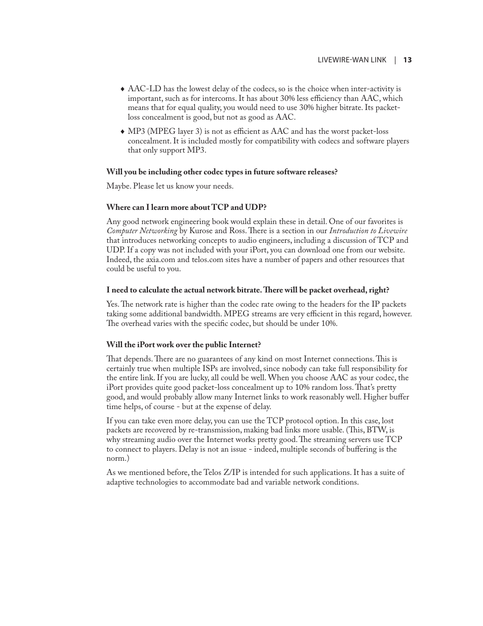 Telos Zephyr iPort User Manual | Page 19 / 39