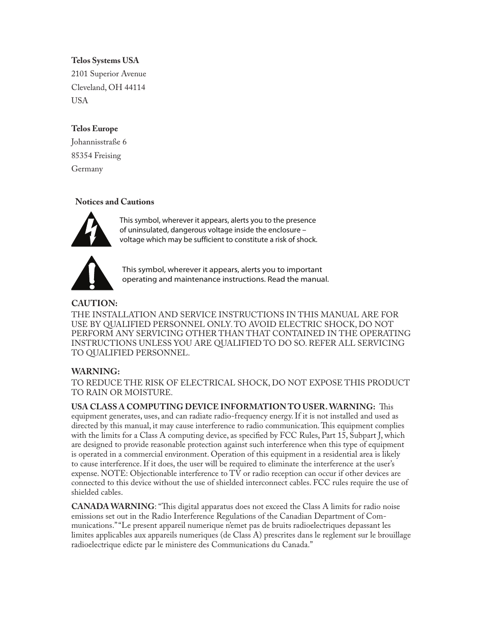Telos Zephyr iPort User Manual | Page 3 / 39
