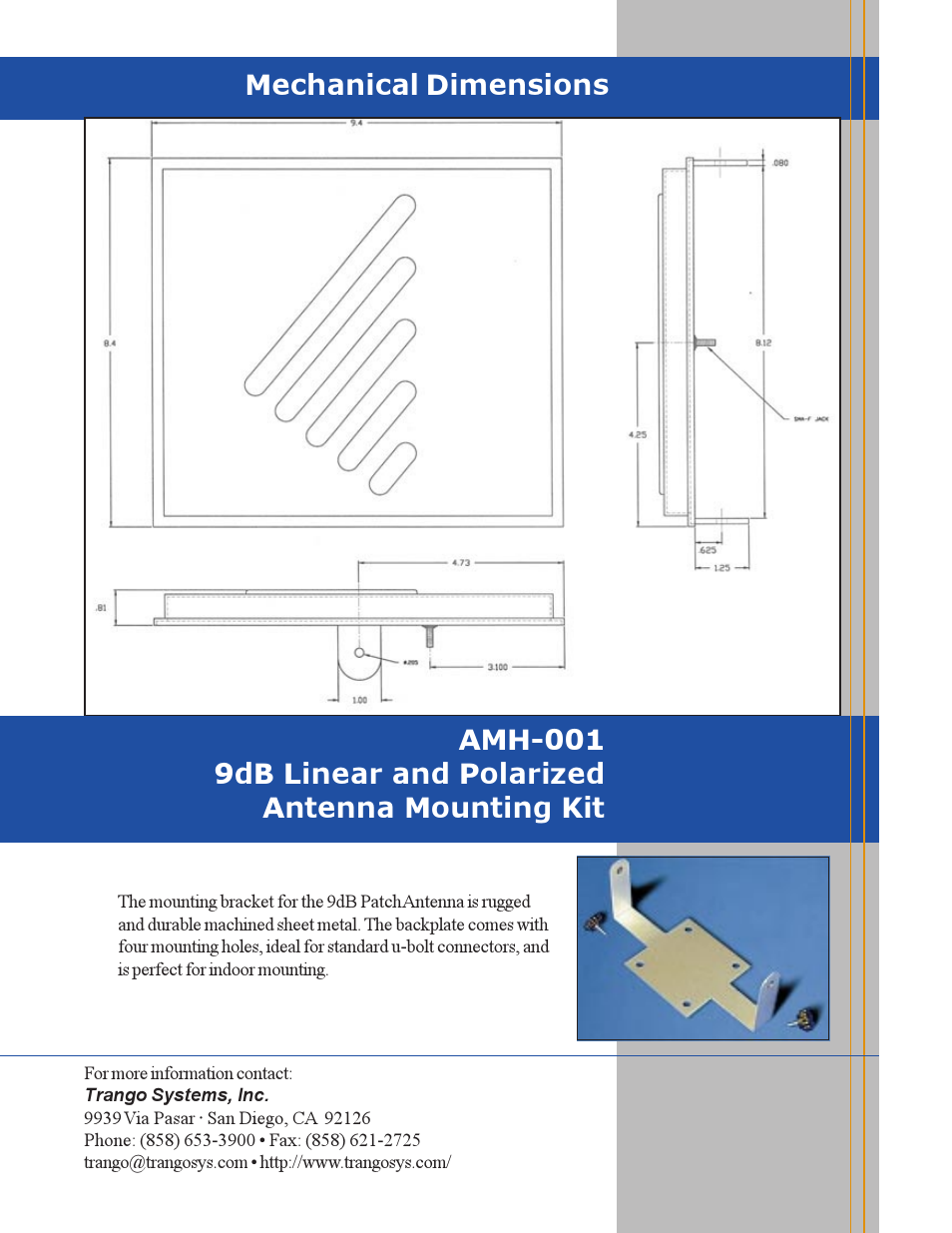 Trango Broadband AD900-9 User Manual | Page 2 / 2