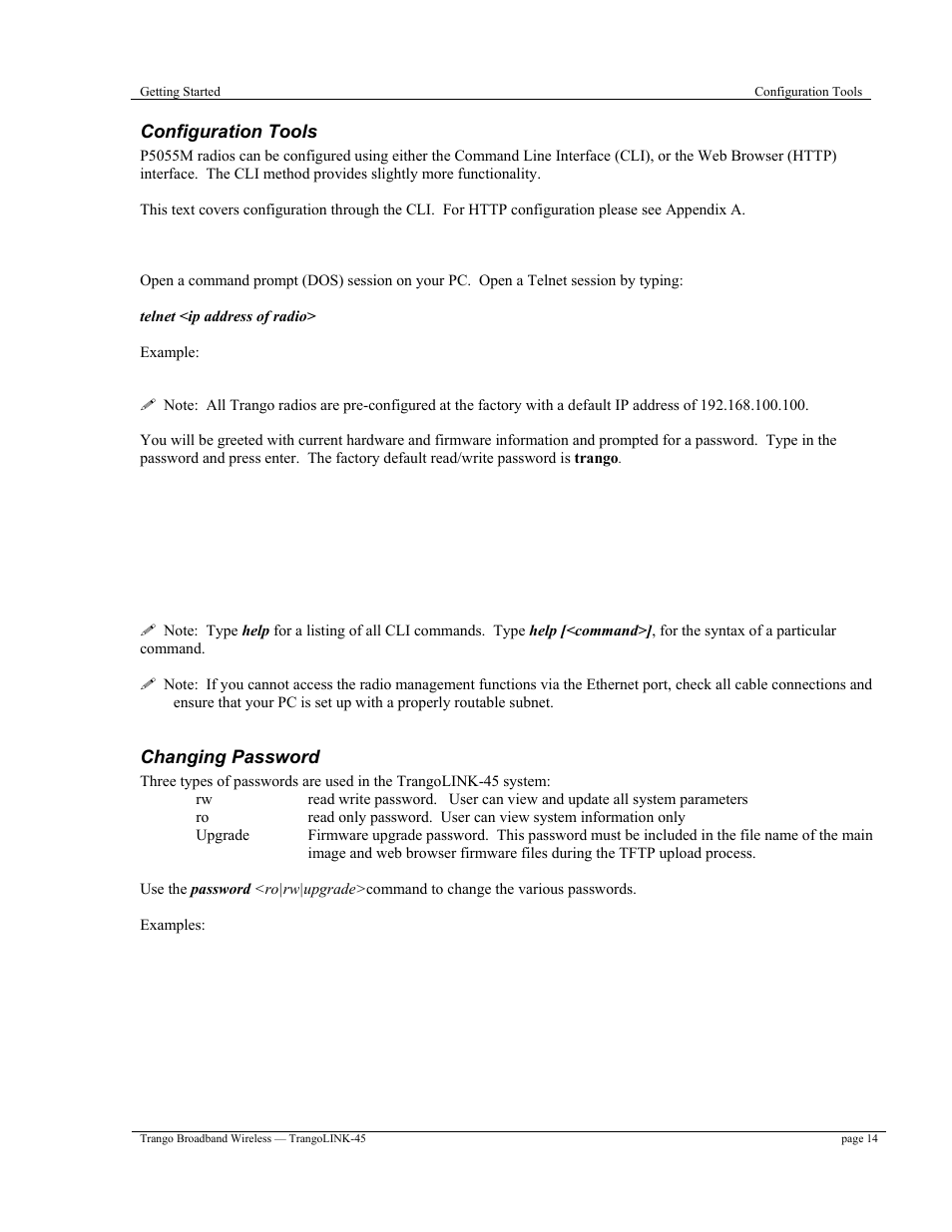 Trango Broadband TrangoLINK-45TM User Manual | Page 14 / 54