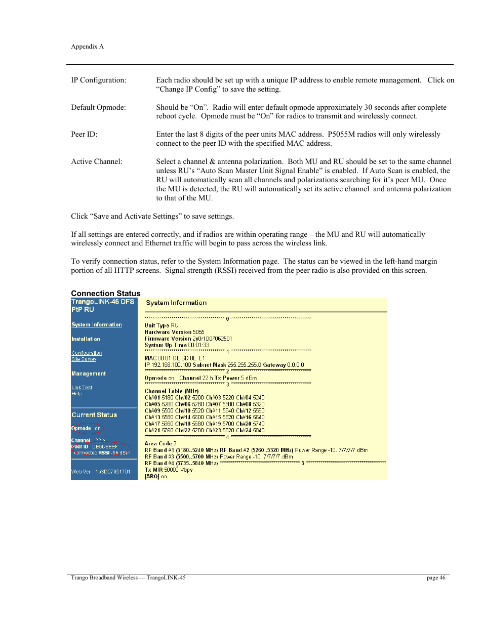 Trango Broadband TrangoLINK-45TM User Manual | Page 46 / 54