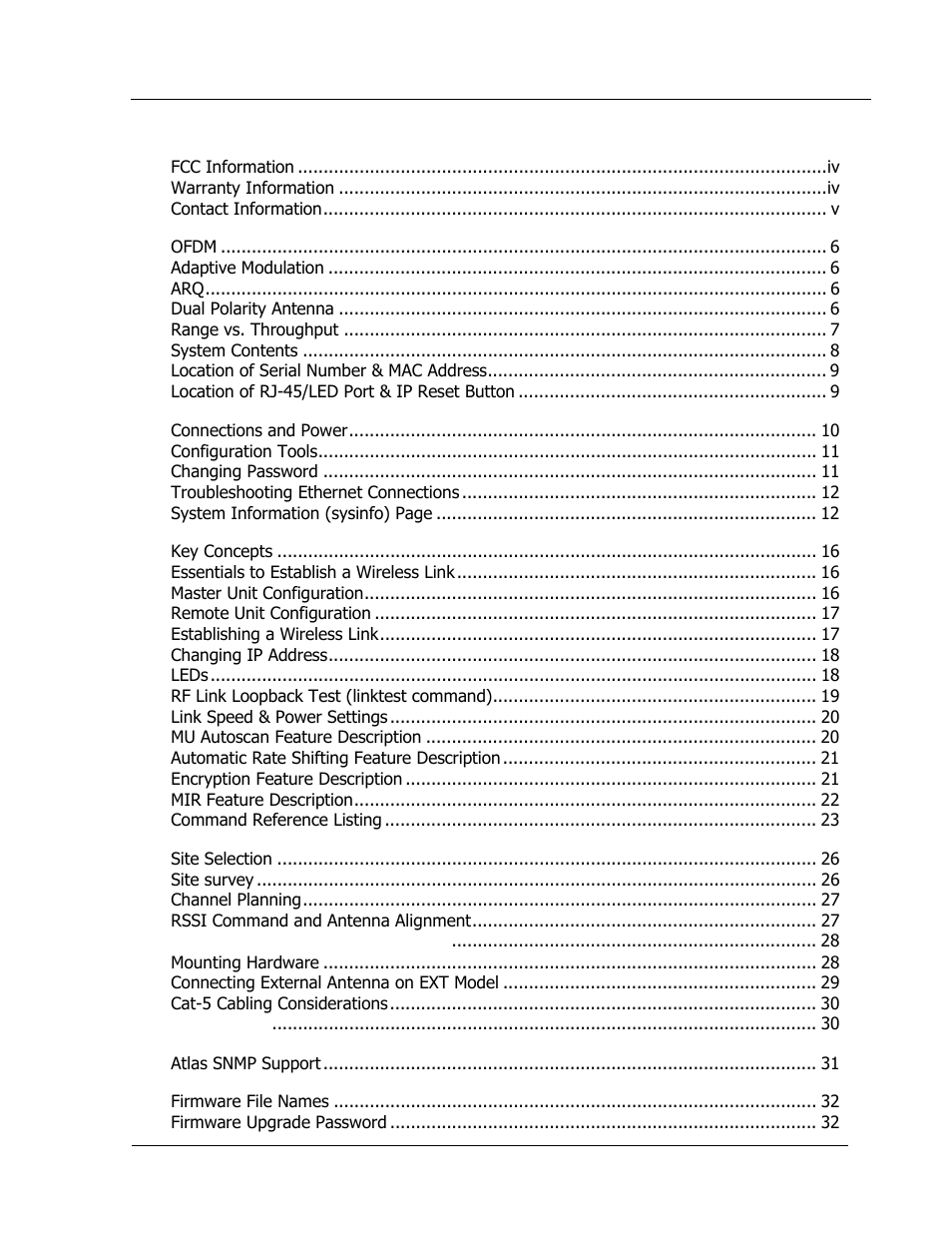 Trango Broadband 5010 User Manual | Page 2 / 45