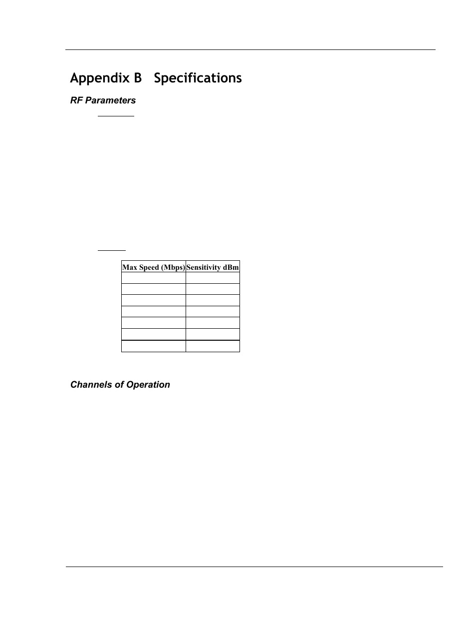 Appendix b specifications | Trango Broadband 5010 User Manual | Page 43 / 45