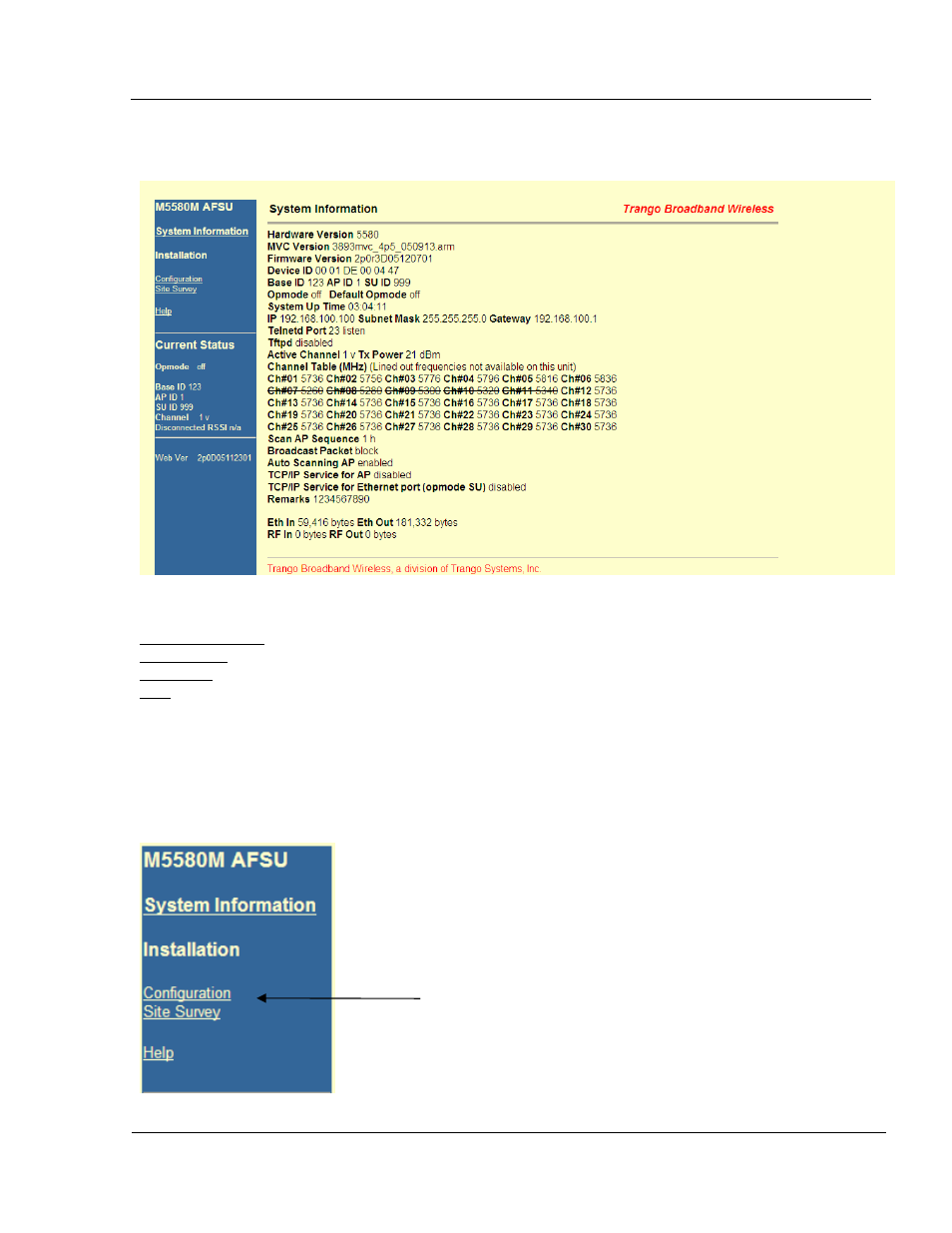 Configure basic cont. figure 9 | Trango Broadband M5580M-FSU User Manual | Page 20 / 33
