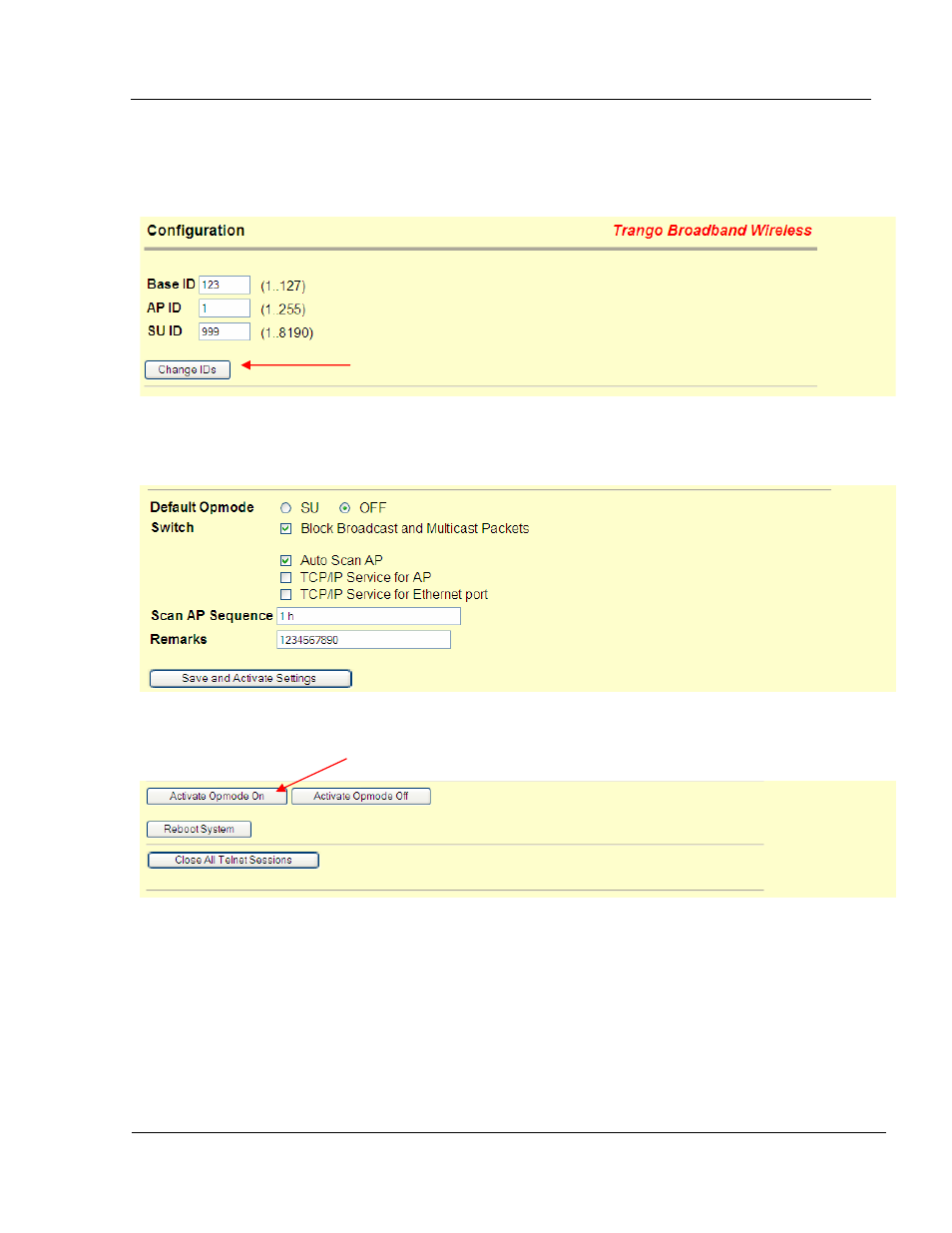 Configure basic cont | Trango Broadband M5580M-FSU User Manual | Page 21 / 33