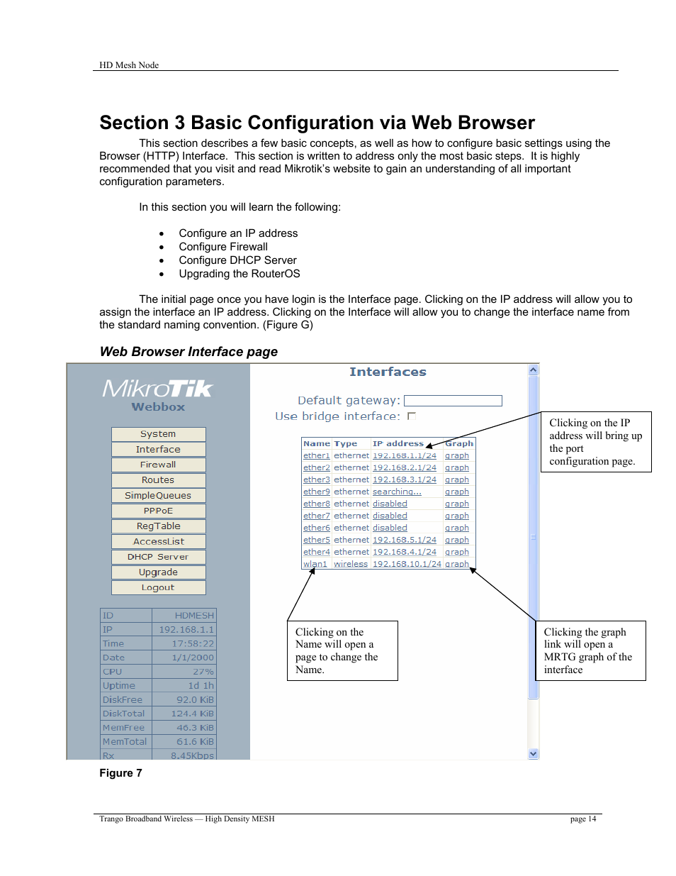 Trango Broadband High Density Mesh System User Manual | Page 14 / 38