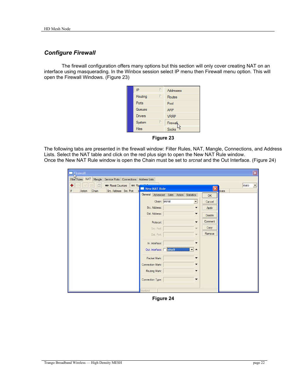 Trango Broadband High Density Mesh System User Manual | Page 22 / 38