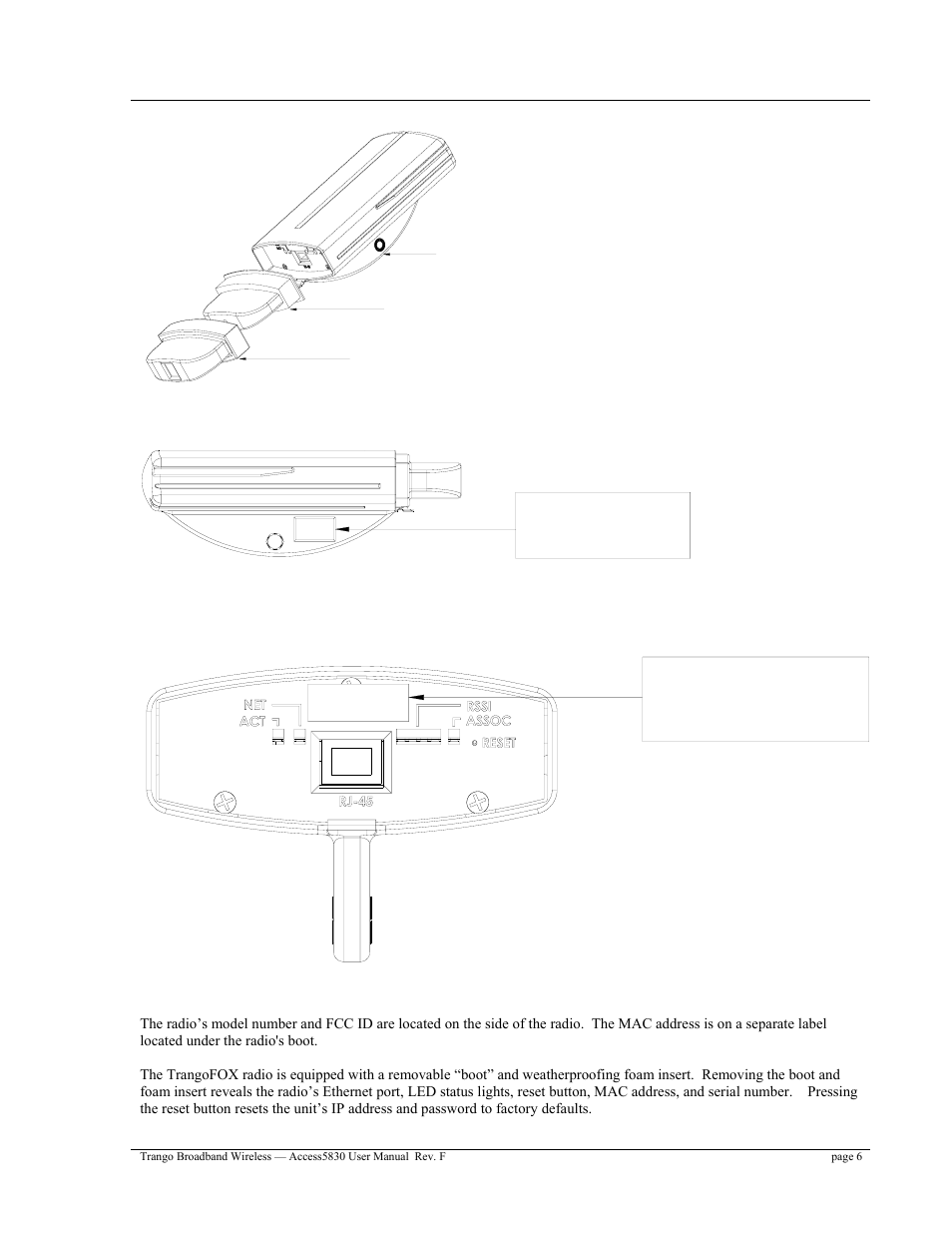 M5300s-fsu | Trango Broadband Access5830 User Manual | Page 10 / 76