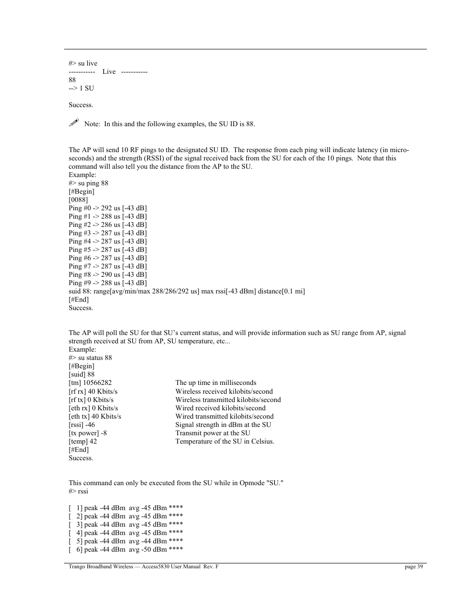 Trango Broadband Access5830 User Manual | Page 43 / 76