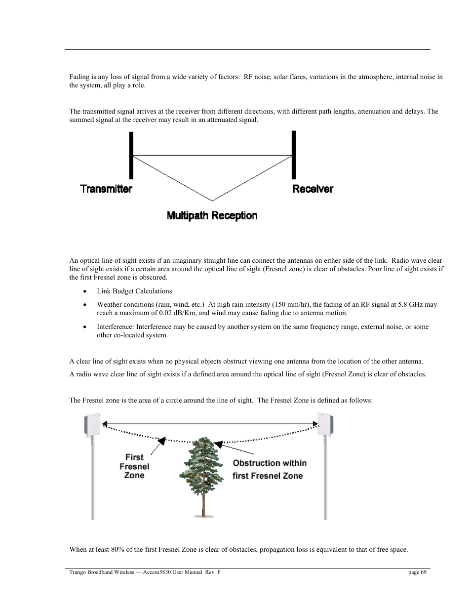 Trango Broadband Access5830 User Manual | Page 73 / 76