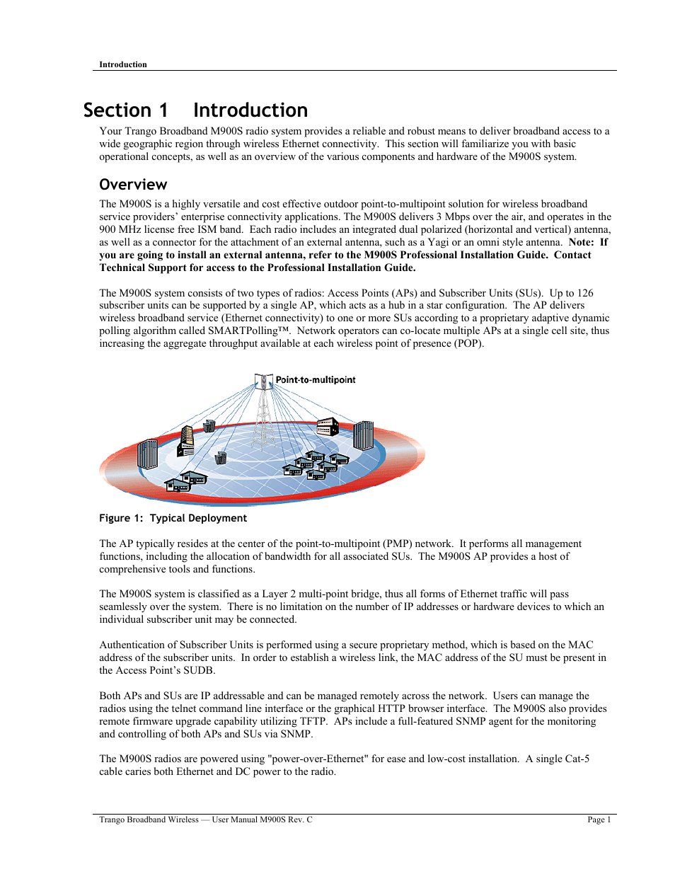Overview | Trango Broadband M900S User Manual | Page 5 / 53