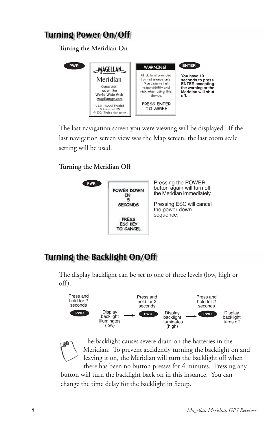 Thales Navigation Meridian Series User Manual | Page 18 / 89