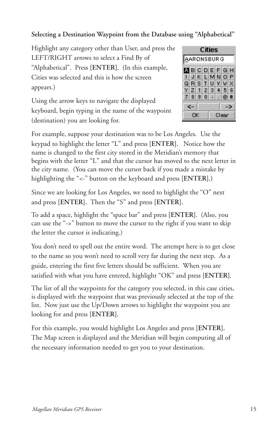 Thales Navigation Meridian Series User Manual | Page 25 / 89