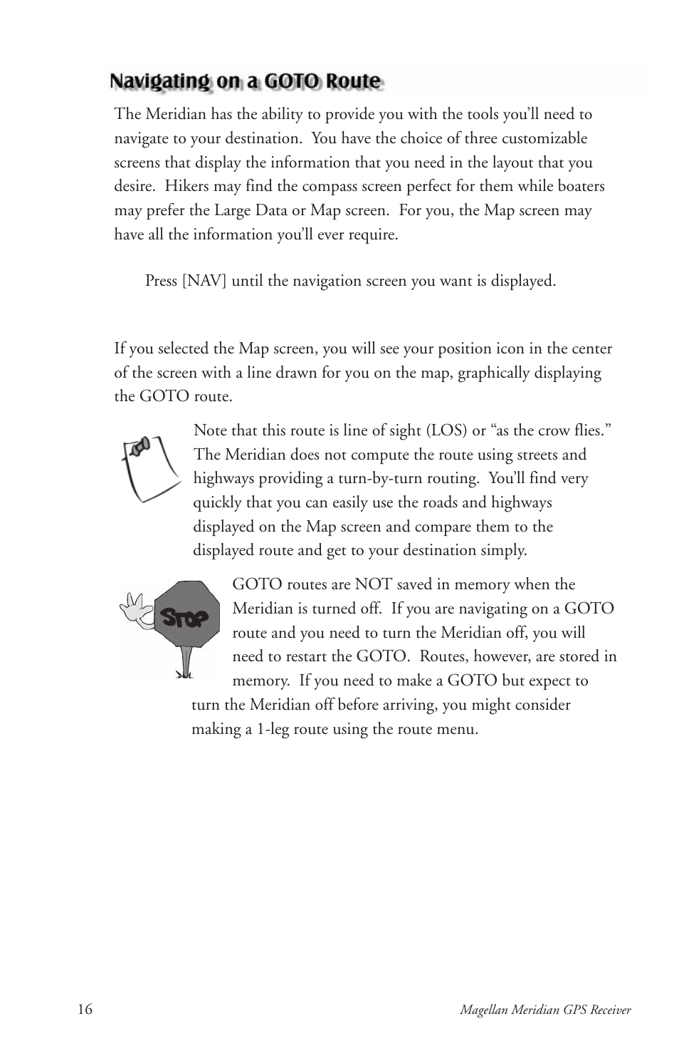 Thales Navigation Meridian Series User Manual | Page 26 / 89