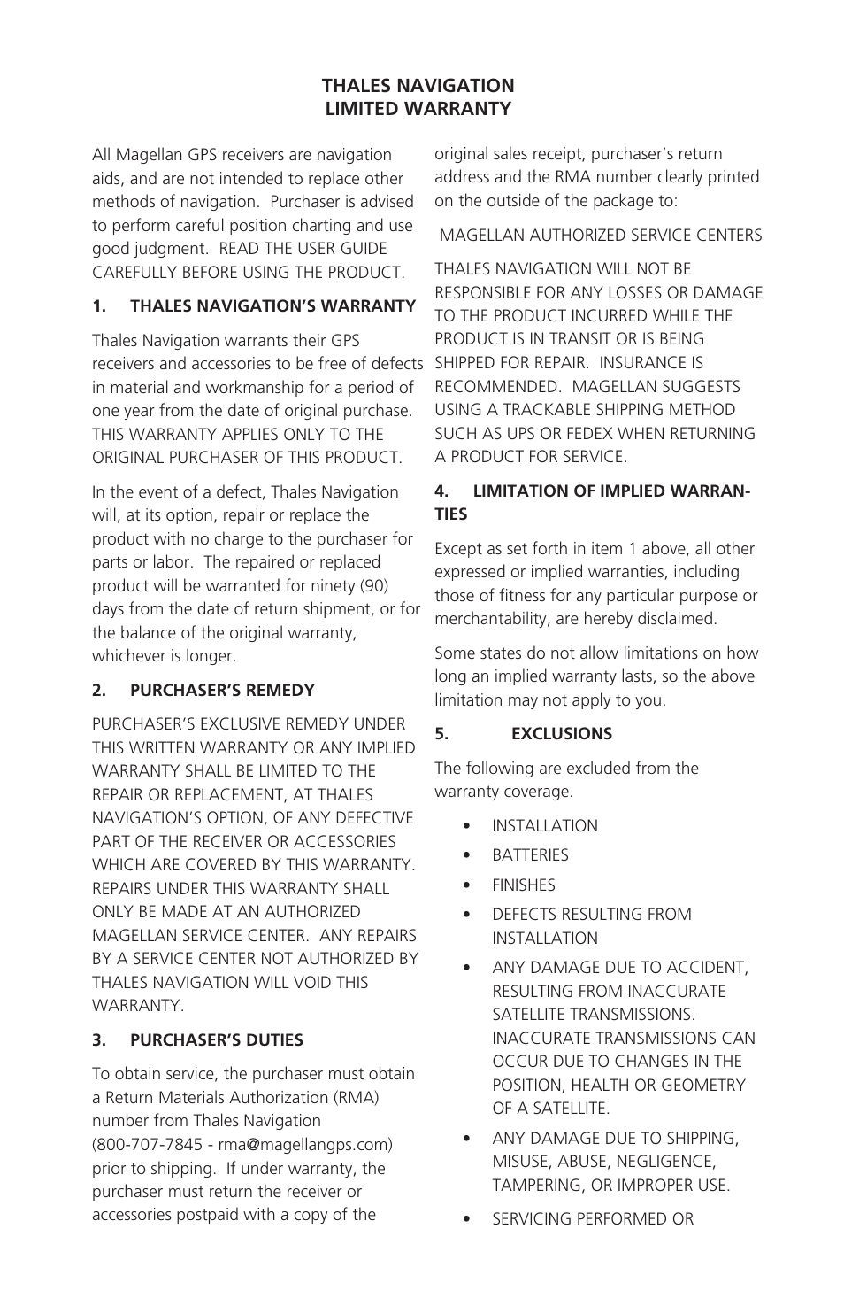 Thales Navigation Meridian Series User Manual | Page 3 / 89