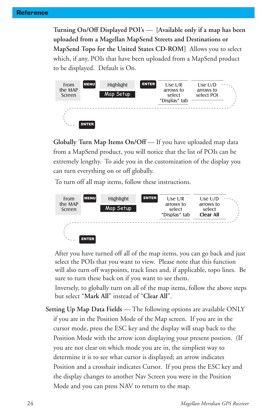 Thales Navigation Meridian Series User Manual | Page 34 / 89