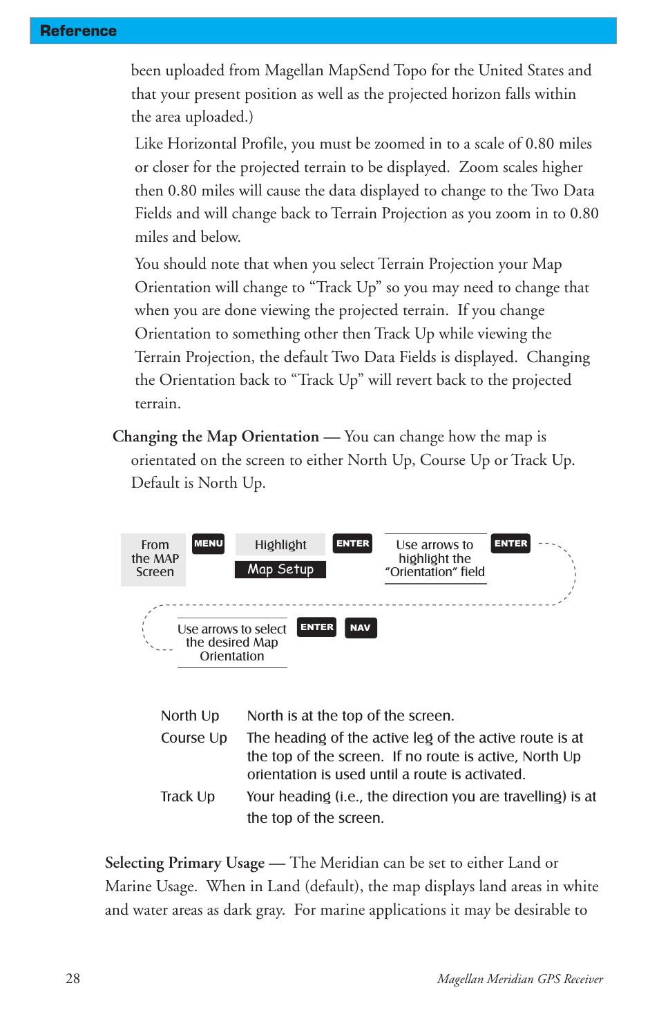 Thales Navigation Meridian Series User Manual | Page 38 / 89