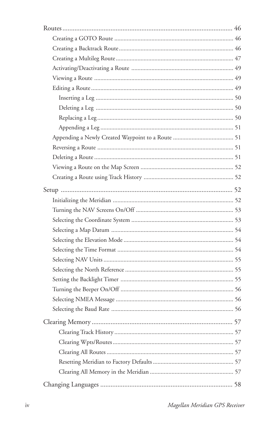 Thales Navigation Meridian Series User Manual | Page 8 / 89