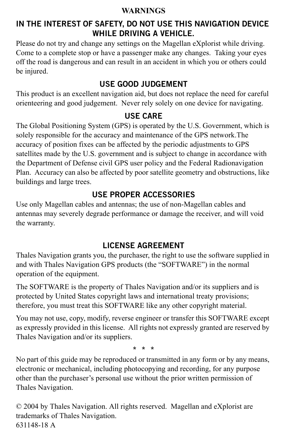 Thales Navigation CGRS User Manual | Page 2 / 20