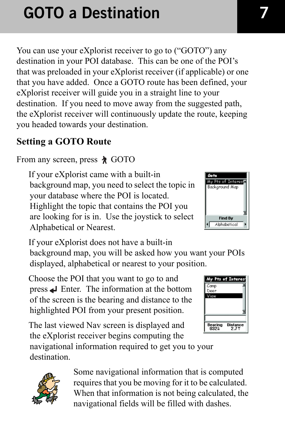 Goto a destination | Thales Navigation CGRS User Manual | Page 9 / 20