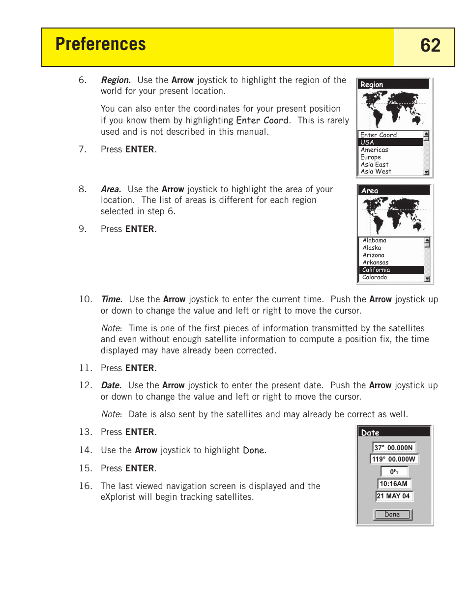 Preferences 62 | Thales Navigation 200 User Manual | Page 67 / 82