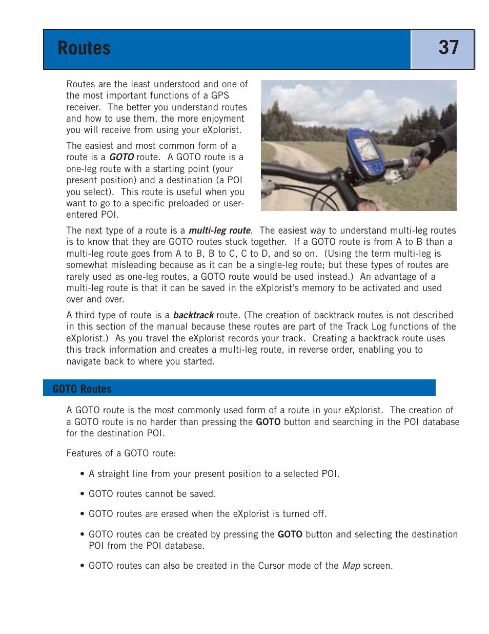 Routes, Goto routes | Thales Navigation 300 User Manual | Page 43 / 89