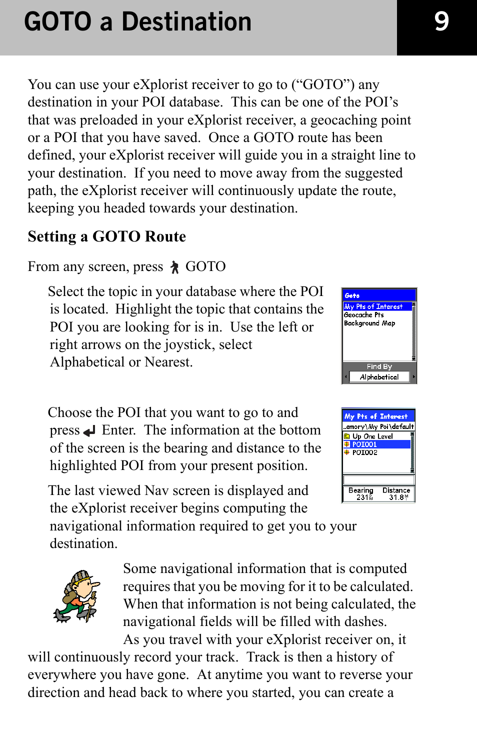 Goto a destination | Thales Navigation 600 User Manual | Page 11 / 34