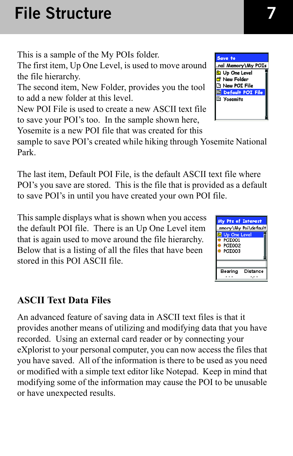 7file structure | Thales Navigation 600 User Manual | Page 9 / 34