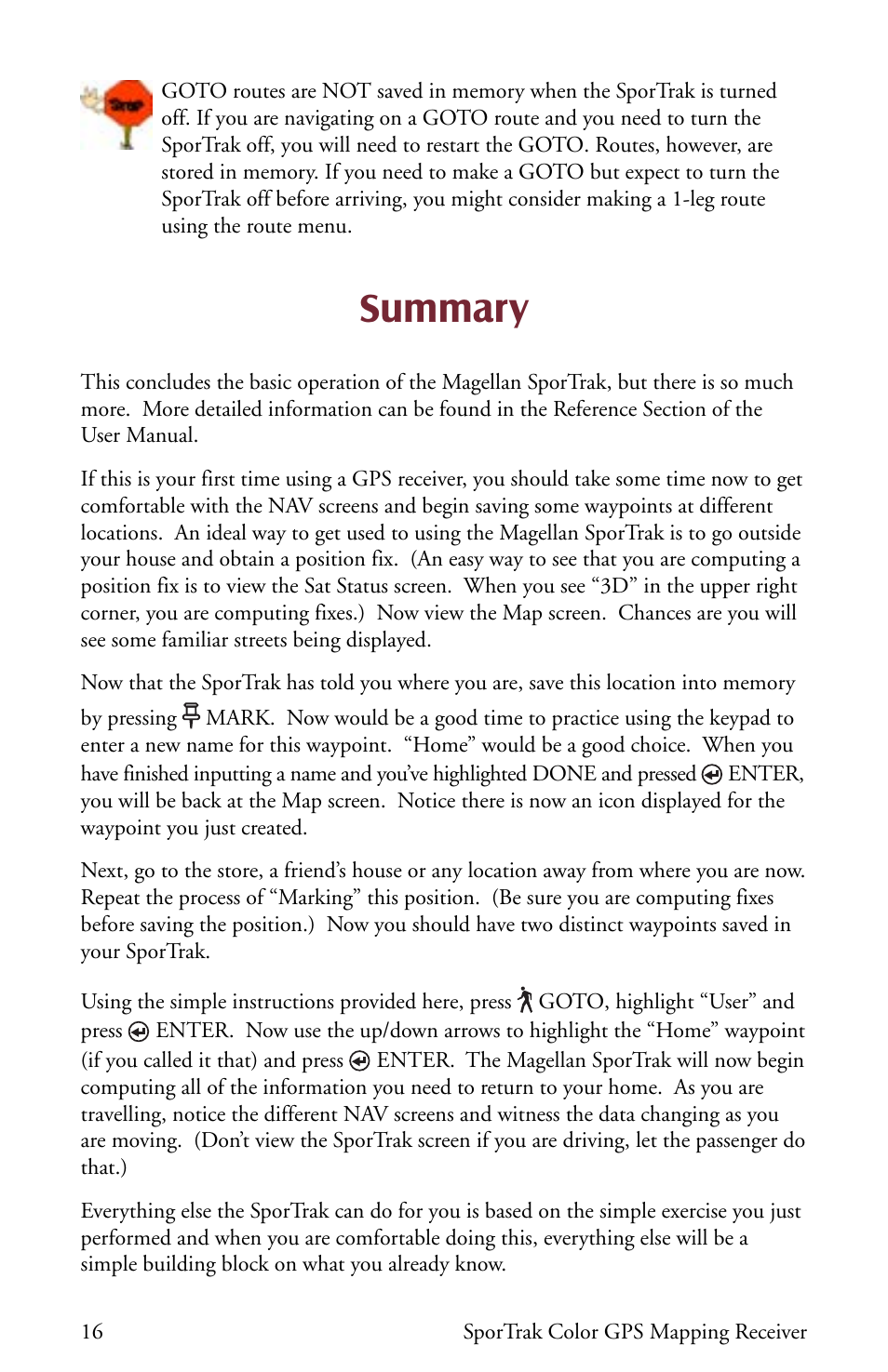 Summary | Thales Navigation Magellan Car GPS Receiver User Manual | Page 26 / 48