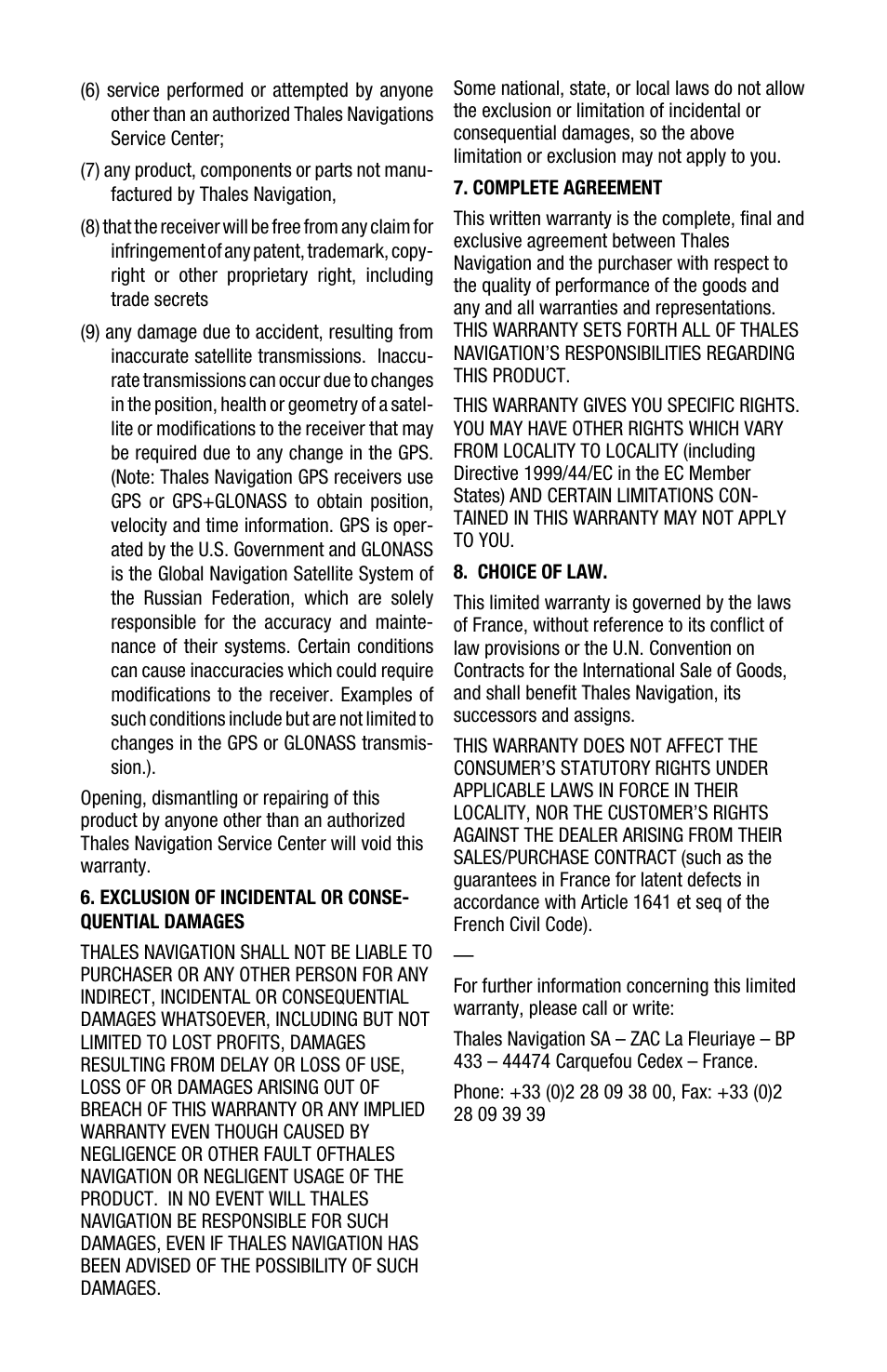 Thales Navigation Magellan Car GPS Receiver User Manual | Page 4 / 48
