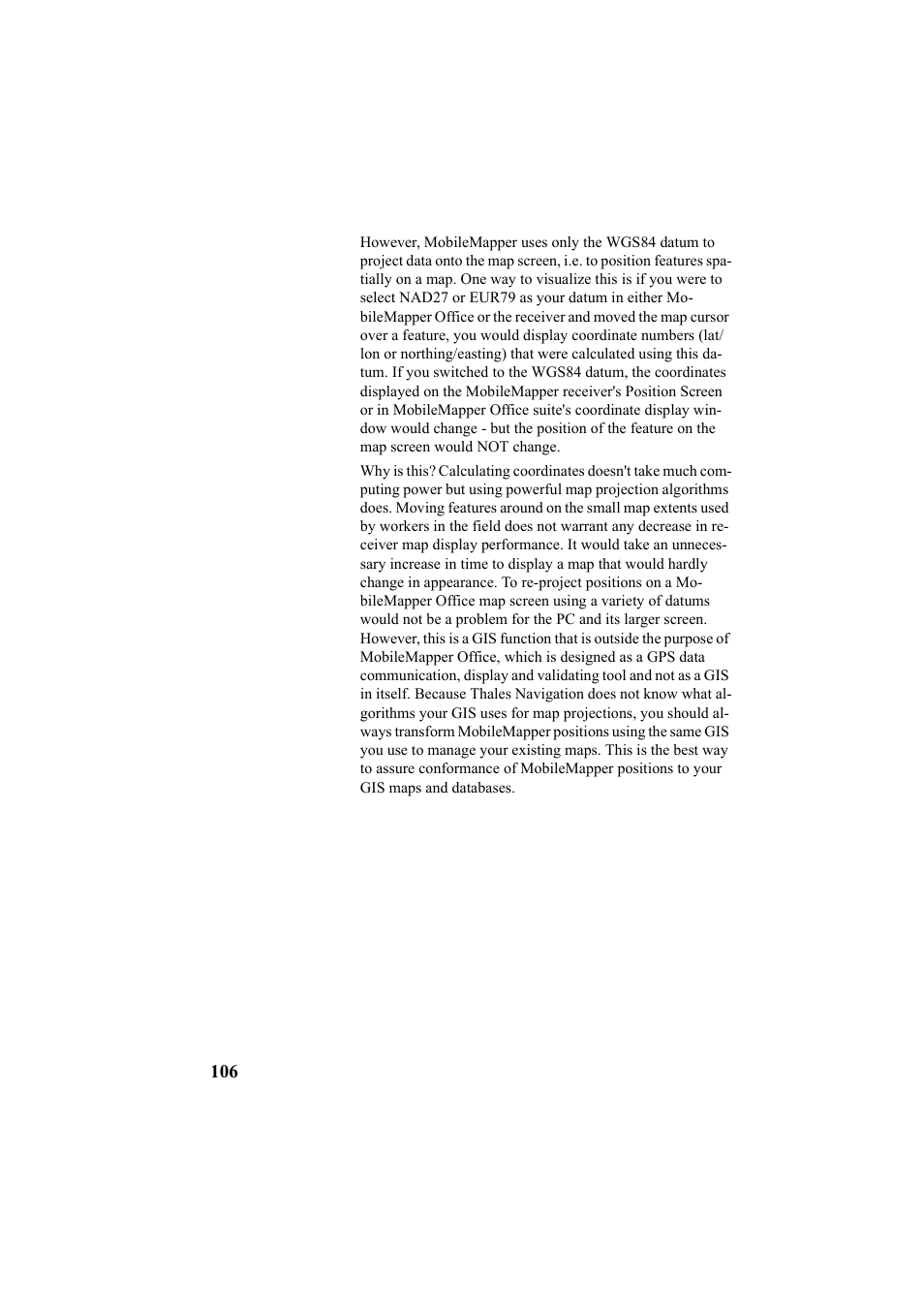 Thales Navigation Mobile Mapper User Manual | Page 112 / 128