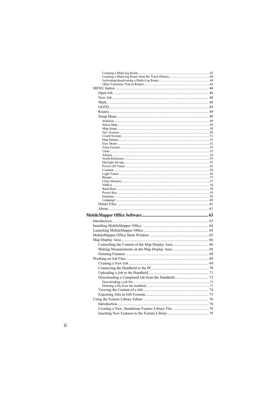 Thales Navigation Mobile Mapper User Manual | Page 4 / 128