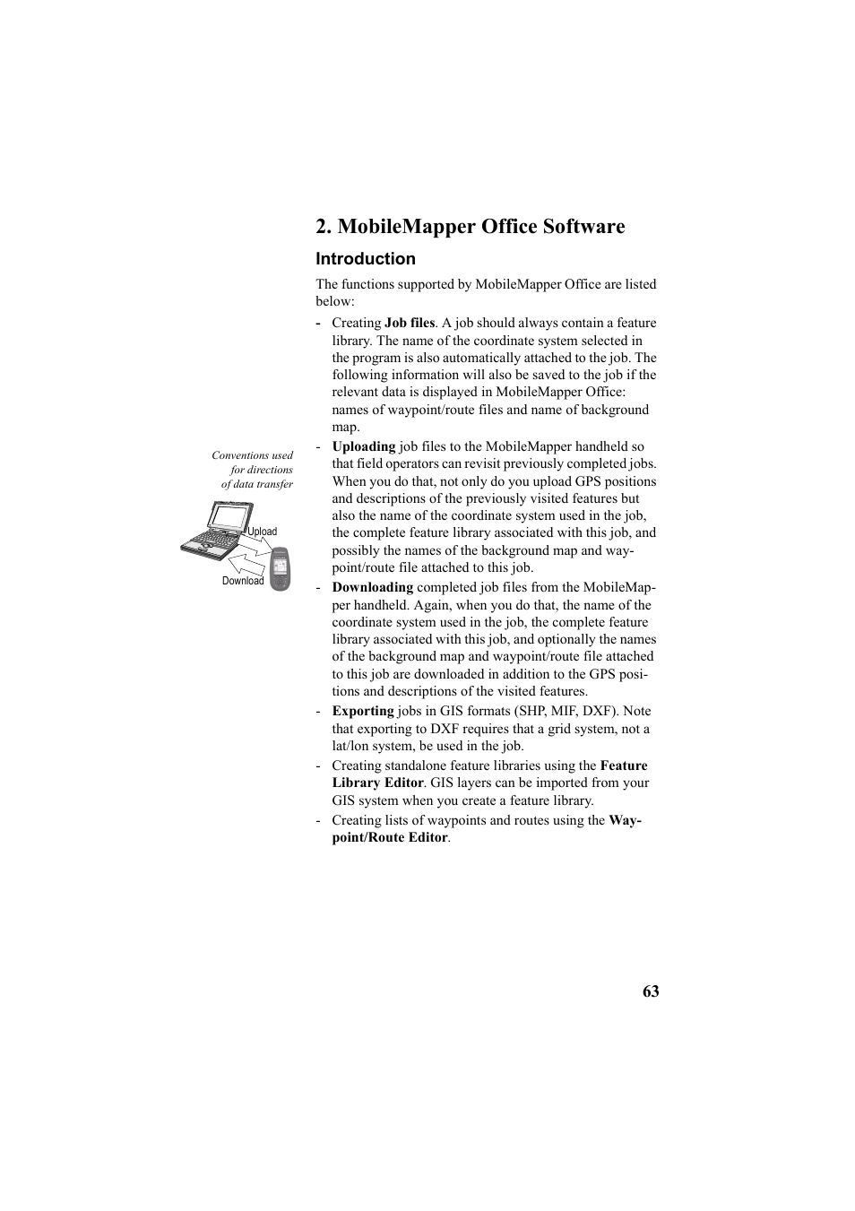 Mobilemapper office software, Introduction | Thales Navigation Mobile Mapper User Manual | Page 69 / 128