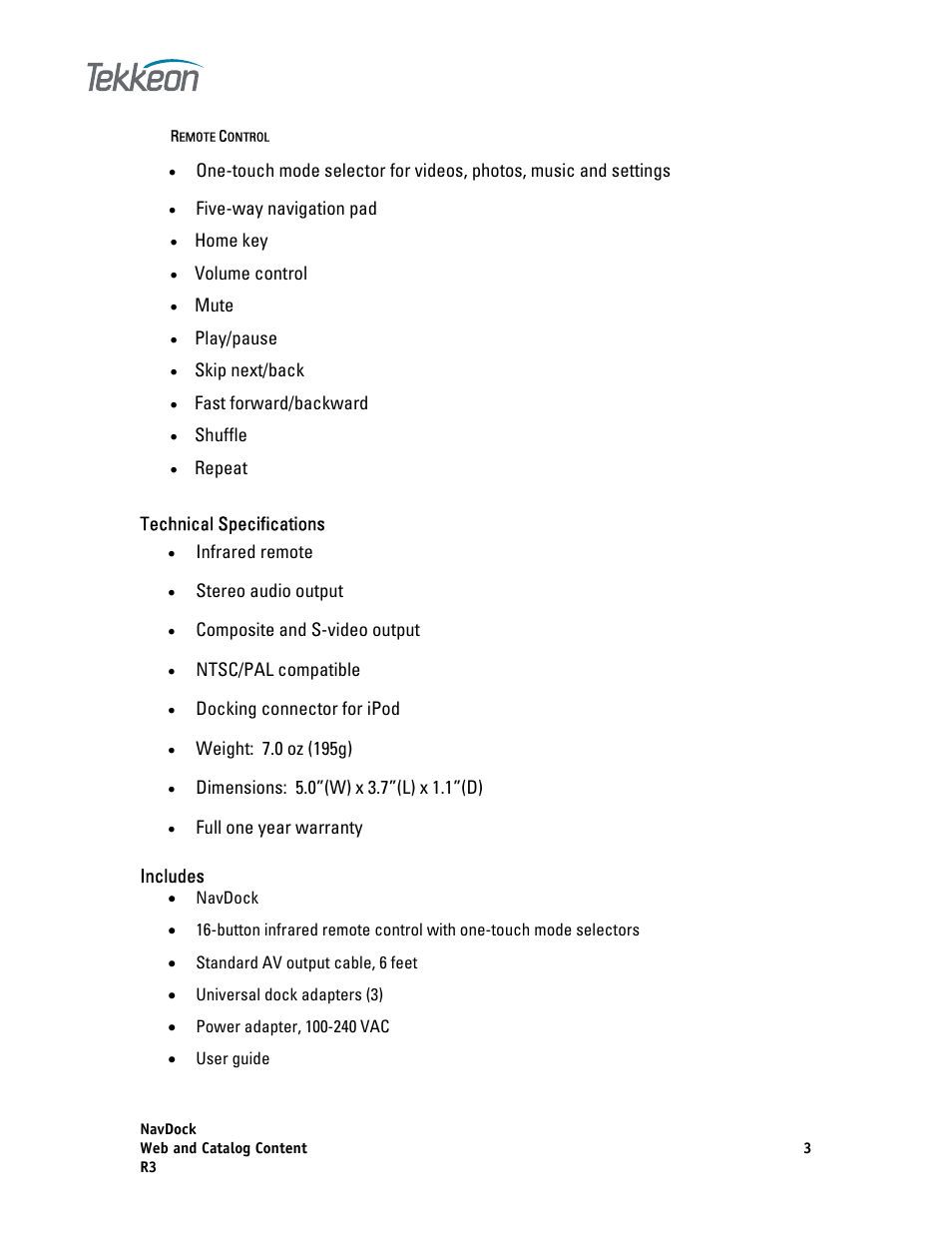 Tekkeon ND2000 User Manual | Page 3 / 4