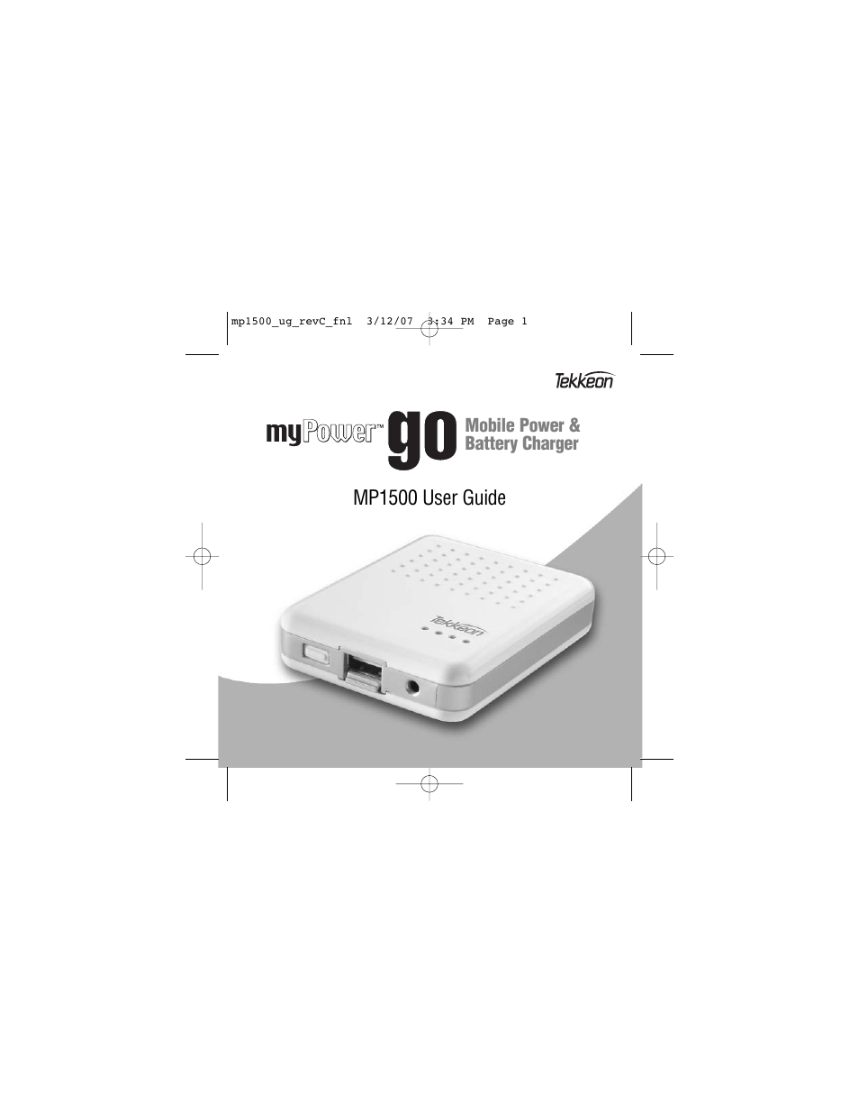 Tekkeon MP1500 User Manual | 16 pages