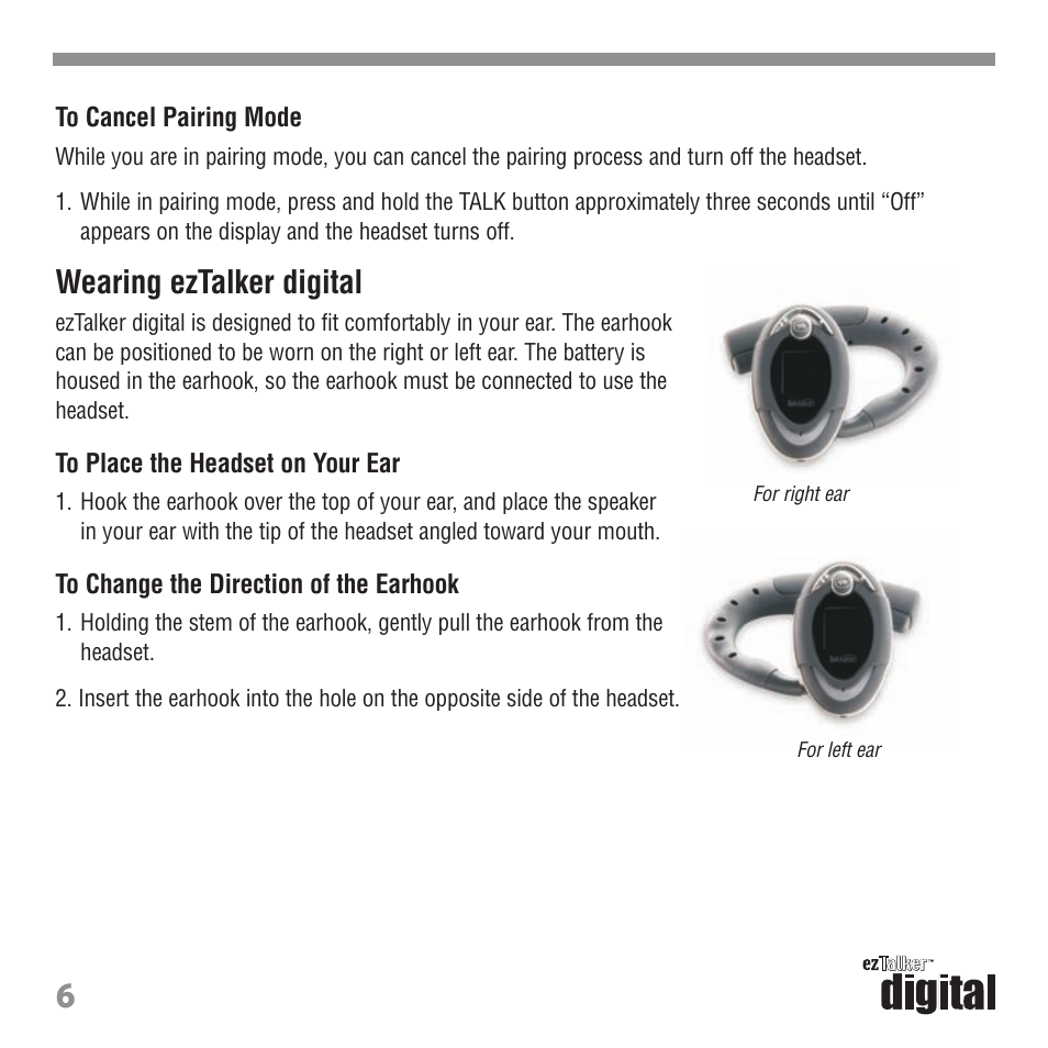 Wearing eztalker digital | Tekkeon ET3000 User Manual | Page 8 / 24