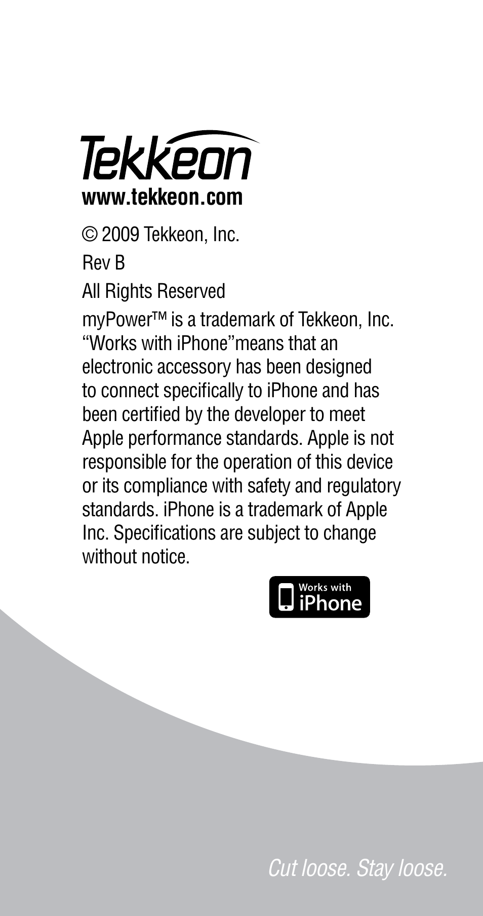 Tekkeon MP1200 User Manual | Page 12 / 12