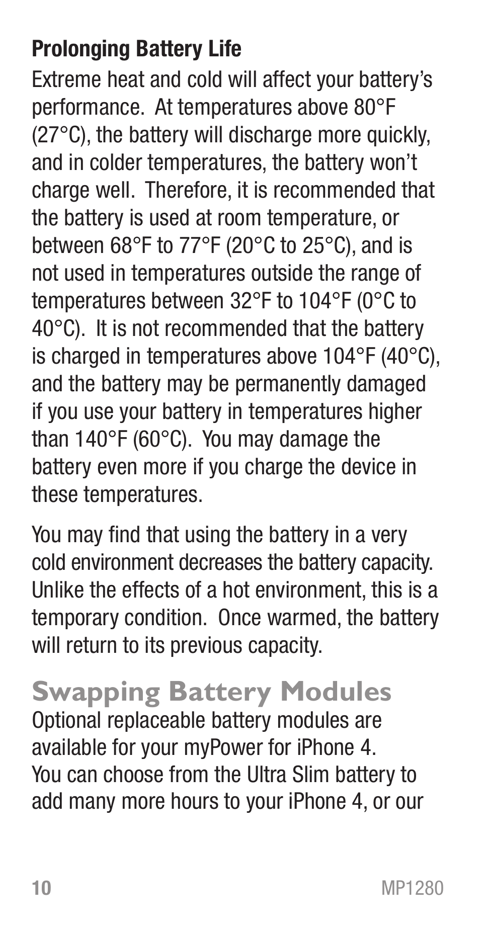 Swapping battery modules | Tekkeon MP1280 User Manual | Page 12 / 16
