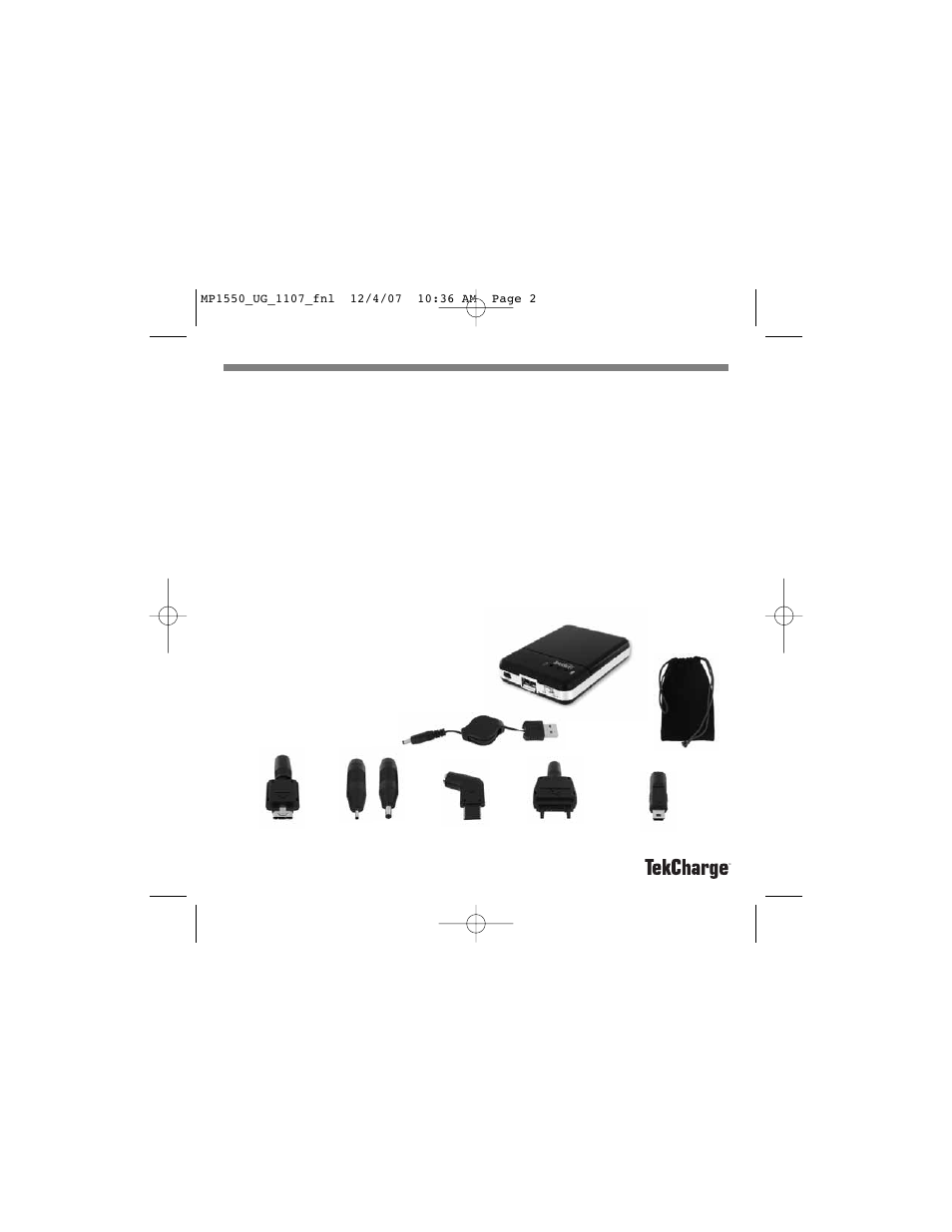 Overview, Getting started, Unpacking tekcharge mp1550 | Tekkeon MP1550 User Manual | Page 4 / 16