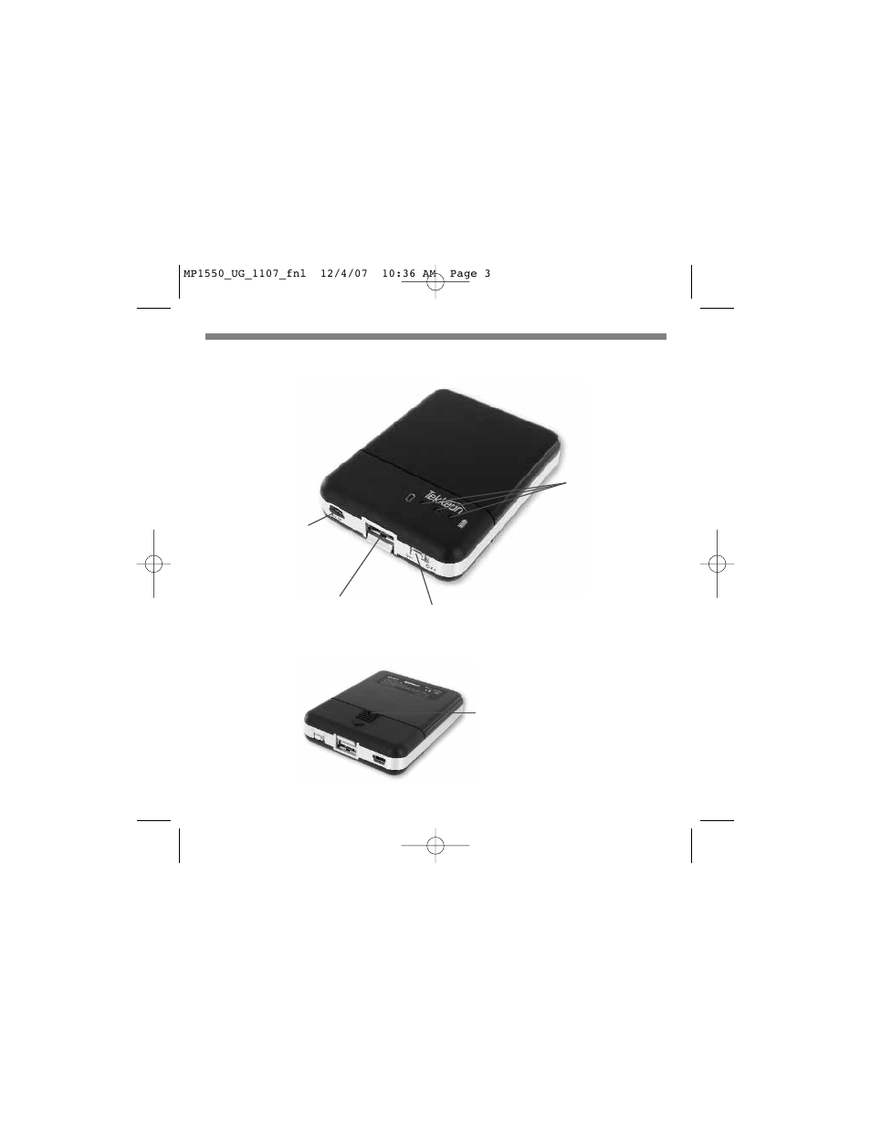 3user guide | Tekkeon MP1550 User Manual | Page 5 / 16