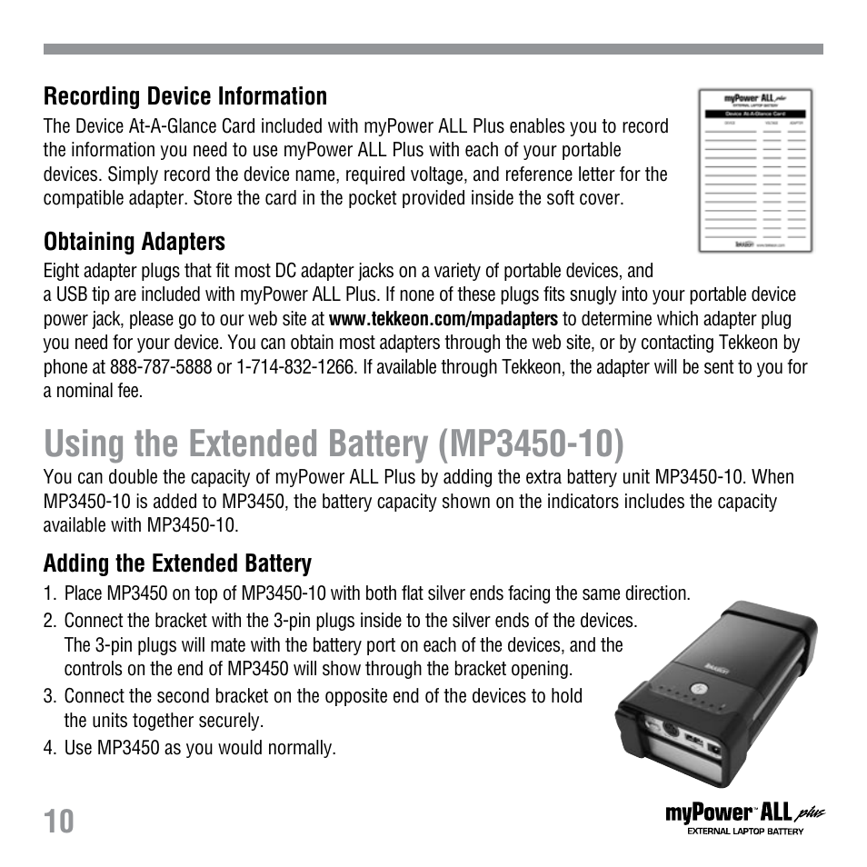 Tekkeon MP3450-10 User Manual | Page 12 / 16