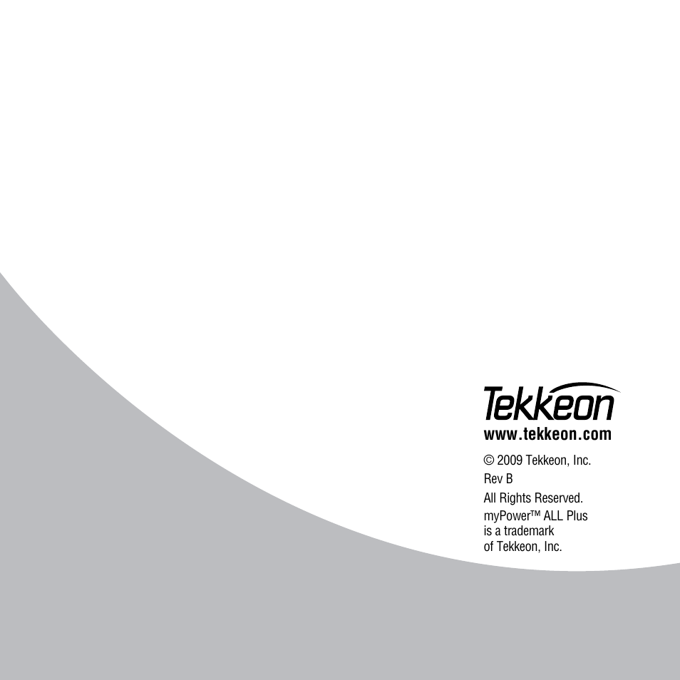 Tekkeon MP3450-10 User Manual | Page 16 / 16