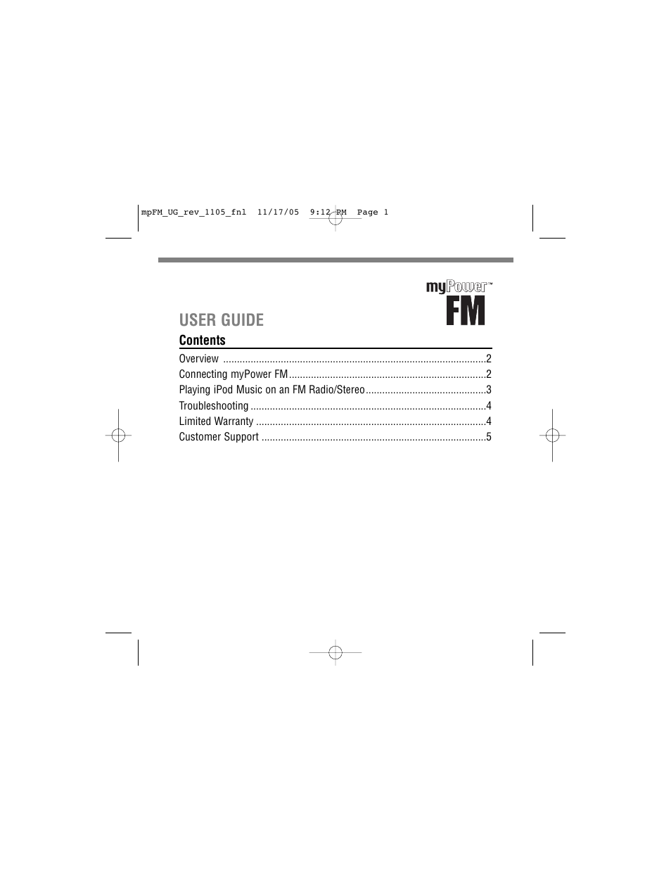 User guide | Tekkeon MP110050 User Manual | Page 3 / 8
