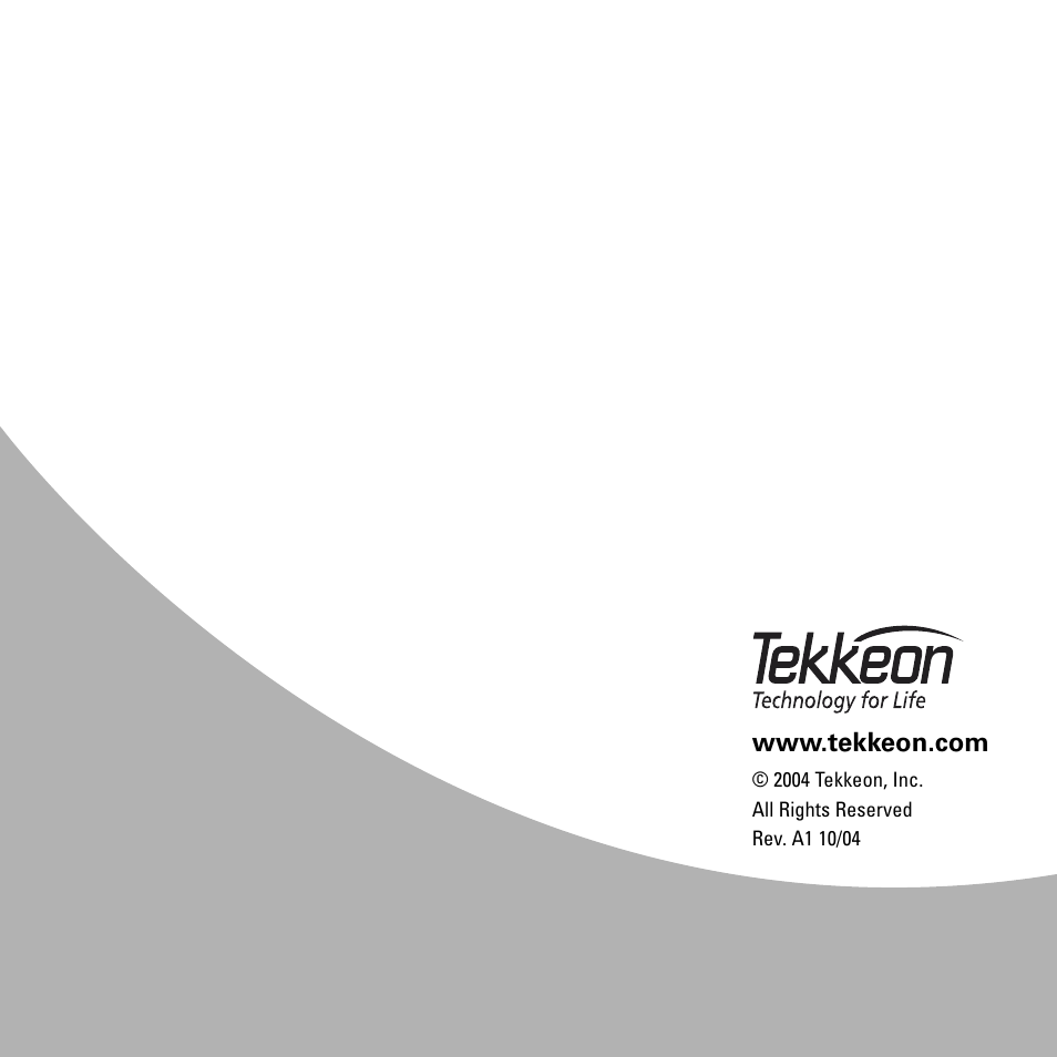 Tekkeon ET2000 User Manual | Page 16 / 16