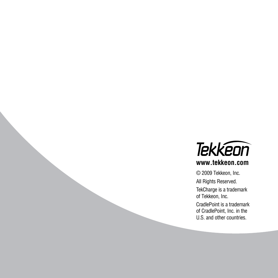 Tekkeon MP2250 User Manual | Page 12 / 12